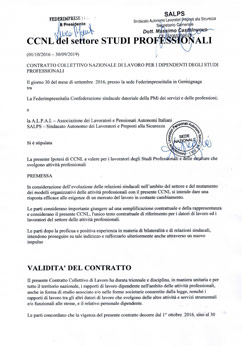 CCNL STUDI PROFESSIONALI FEDERIMPRESEITALIA